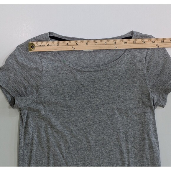 Boden US 2 Solid Grey Short Sleeve Dress Navy Casual - Picture 11 of 12